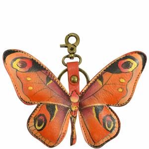 Handpainted Genuine Leather Hand Painted Key Chain Key Fob, Est-Earth :O